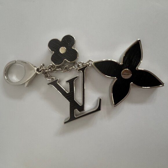 Authentic Louis Vuitton Fleur de Monogram Charm Key Ring – New in Box - Picture 2 of 6